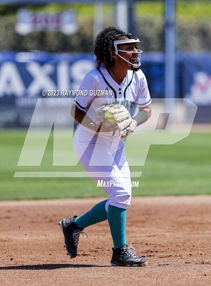 Thumbnail 1 in Mission Prep @ Orange Cove (2023 CIF CS Softball Championships-DIVISION 4) photogallery.