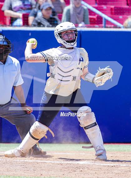 Thumbnail 3 in Mission Prep @ Orange Cove (2023 CIF CS Softball Championships-DIVISION 4) photogallery.