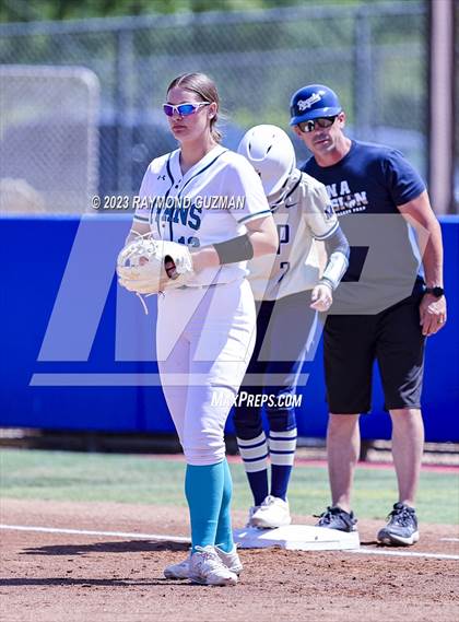 Thumbnail 3 in Mission Prep @ Orange Cove (2023 CIF CS Softball Championships-DIVISION 4) photogallery.