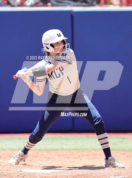 Thumbnail 2 in Mission Prep @ Orange Cove (2023 CIF CS Softball Championships-DIVISION 4) photogallery.