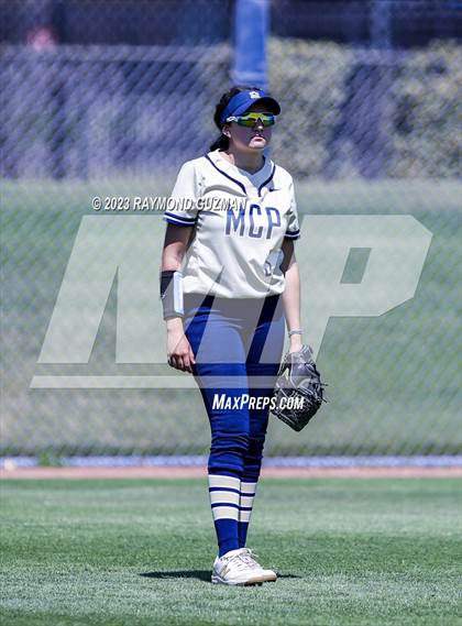 Thumbnail 3 in Mission Prep @ Orange Cove (2023 CIF CS Softball Championships-DIVISION 4) photogallery.