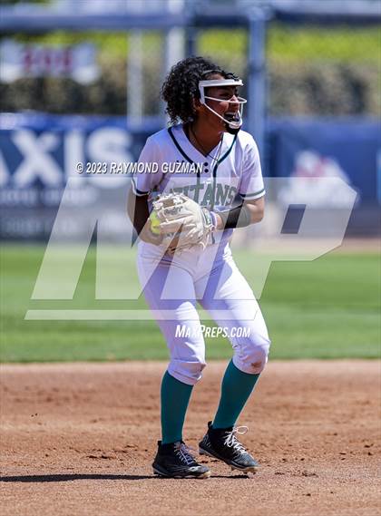 Thumbnail 2 in Mission Prep @ Orange Cove (2023 CIF CS Softball Championships-DIVISION 4) photogallery.
