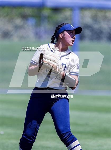 Thumbnail 1 in Mission Prep @ Orange Cove (2023 CIF CS Softball Championships-DIVISION 4) photogallery.
