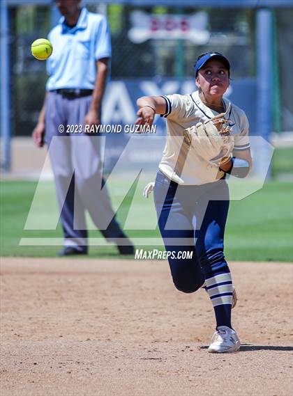 Thumbnail 1 in Mission Prep @ Orange Cove (2023 CIF CS Softball Championships-DIVISION 4) photogallery.