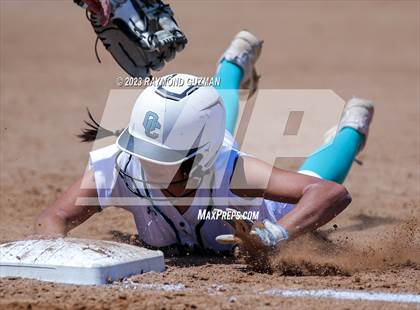 Thumbnail 2 in Mission Prep @ Orange Cove (2023 CIF CS Softball Championships-DIVISION 4) photogallery.