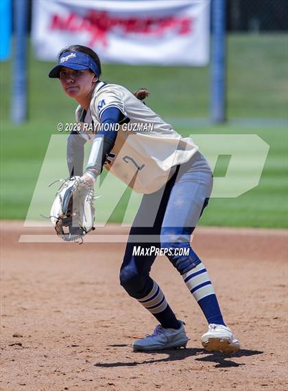 Thumbnail 3 in Mission Prep @ Orange Cove (2023 CIF CS Softball Championships-DIVISION 4) photogallery.