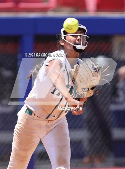 Thumbnail 3 in Mission Prep @ Orange Cove (2023 CIF CS Softball Championships-DIVISION 4) photogallery.