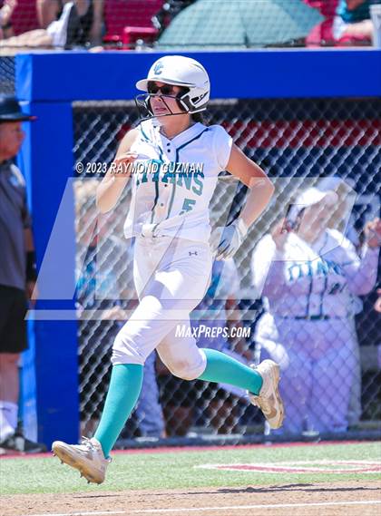 Thumbnail 3 in Mission Prep @ Orange Cove (2023 CIF CS Softball Championships-DIVISION 4) photogallery.