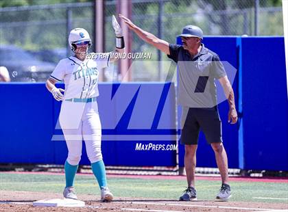 Thumbnail 3 in Mission Prep @ Orange Cove (2023 CIF CS Softball Championships-DIVISION 4) photogallery.