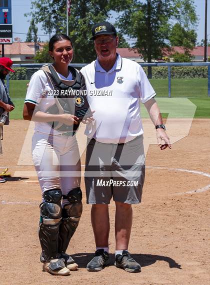 Thumbnail 3 in Mission Prep @ Orange Cove (2023 CIF CS Softball Championships-DIVISION 4) photogallery.