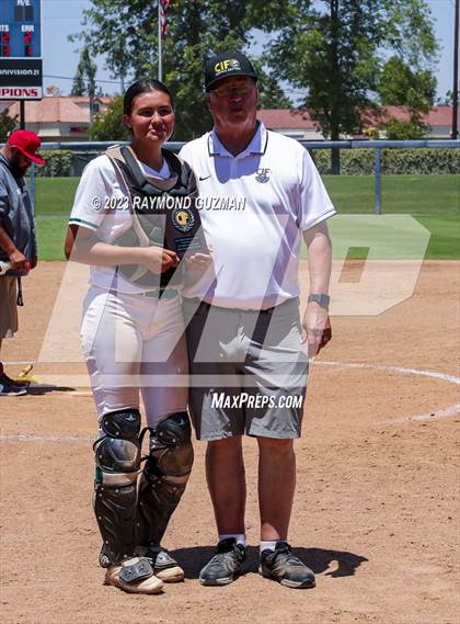 Thumbnail 1 in Mission Prep @ Orange Cove (2023 CIF CS Softball Championships-DIVISION 4) photogallery.
