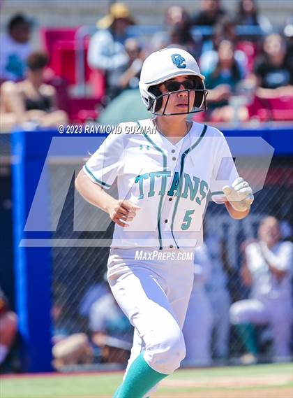 Thumbnail 2 in Mission Prep @ Orange Cove (2023 CIF CS Softball Championships-DIVISION 4) photogallery.