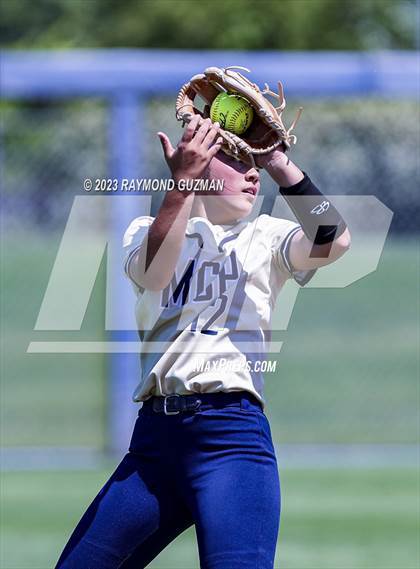 Thumbnail 3 in Mission Prep @ Orange Cove (2023 CIF CS Softball Championships-DIVISION 4) photogallery.