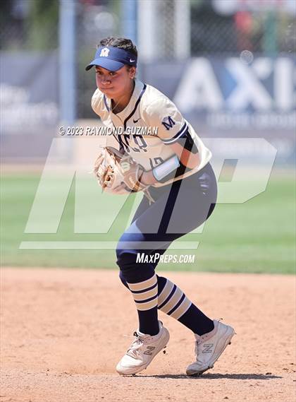 Thumbnail 3 in Mission Prep @ Orange Cove (2023 CIF CS Softball Championships-DIVISION 4) photogallery.