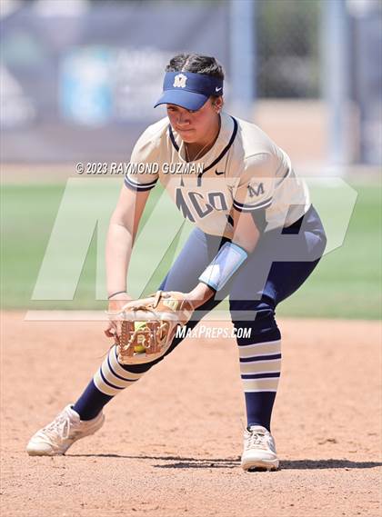 Thumbnail 2 in Mission Prep @ Orange Cove (2023 CIF CS Softball Championships-DIVISION 4) photogallery.