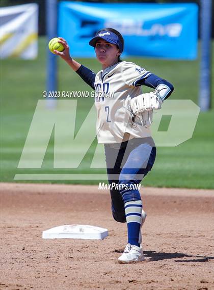 Thumbnail 1 in Mission Prep @ Orange Cove (2023 CIF CS Softball Championships-DIVISION 4) photogallery.