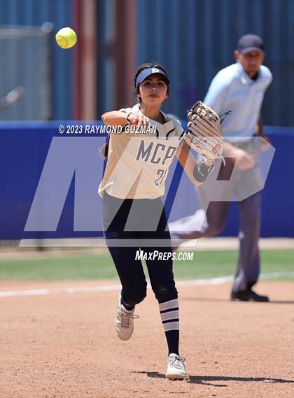 Thumbnail 2 in Mission Prep @ Orange Cove (2023 CIF CS Softball Championships-DIVISION 4) photogallery.