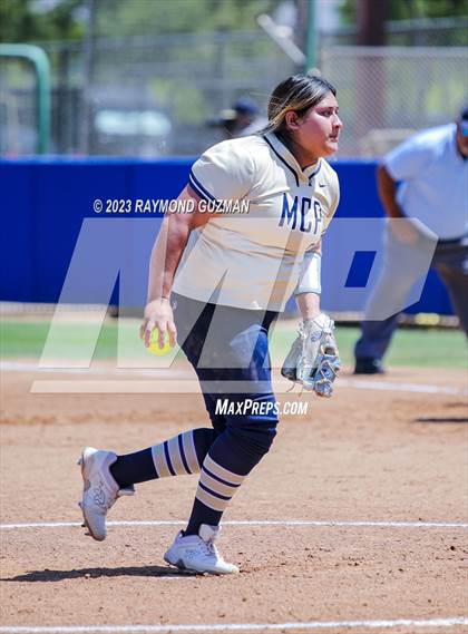 Thumbnail 2 in Mission Prep @ Orange Cove (2023 CIF CS Softball Championships-DIVISION 4) photogallery.