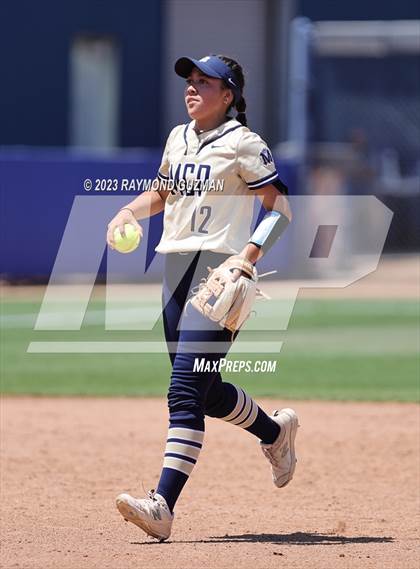 Thumbnail 1 in Mission Prep @ Orange Cove (2023 CIF CS Softball Championships-DIVISION 4) photogallery.