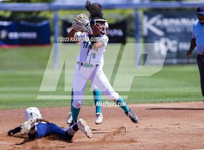 Thumbnail 1 in Mission Prep @ Orange Cove (2023 CIF CS Softball Championships-DIVISION 4) photogallery.
