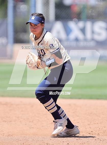 Thumbnail 1 in Mission Prep @ Orange Cove (2023 CIF CS Softball Championships-DIVISION 4) photogallery.