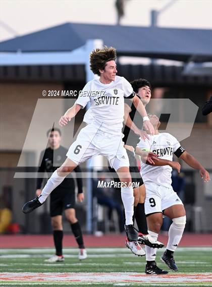 Thumbnail 1 in Servite @ Canyon (CIF SS Division 1 Round 3) photogallery.