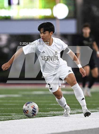 Thumbnail 2 in Servite @ Canyon (CIF SS Division 1 Round 3) photogallery.