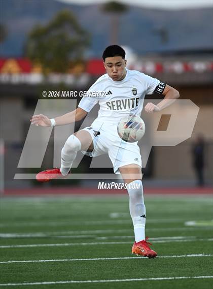 Thumbnail 1 in Servite @ Canyon (CIF SS Division 1 Round 3) photogallery.