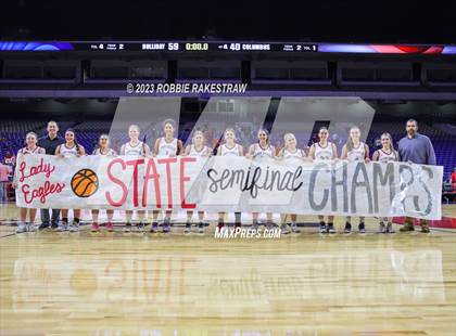Thumbnail 1 in Holliday vs. Columbus (UIL 3A Basketball State Semifinal Medal Ceremony) photogallery.