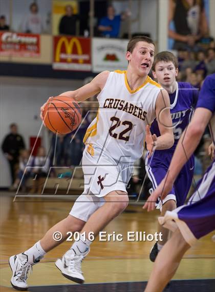 Thumbnail 1 in Coudersport vs Elk County Catholic (PIAA District IX A Final) photogallery.