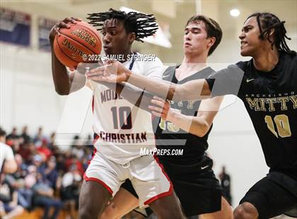 Thumbnail 1 in Archbishop Mitty @ Modesto Christian (CIF NorCal Open Division Playoff) photogallery.