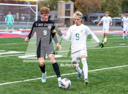 Thumbnail 3 in Covenant Christian vs. Fort Wayne Blackhawk Christian (IHSAA Class 1A Semi-State Championship) photogallery.