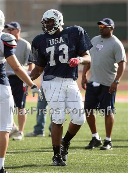 Thumbnail 3 in IFAF Team USA Practice photogallery.