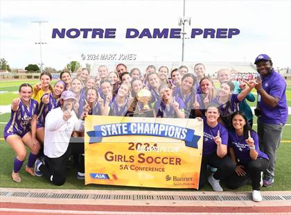 Thumbnail 3 in Notre Dame Prep vs. Campo Verde (AIA 5A Final - Awards) photogallery.