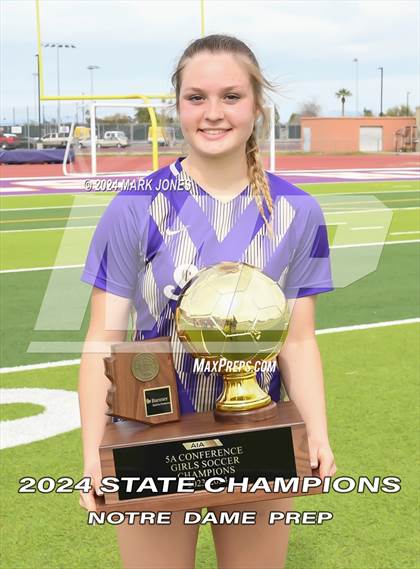 Thumbnail 3 in Notre Dame Prep vs. Campo Verde (AIA 5A Final - Awards) photogallery.