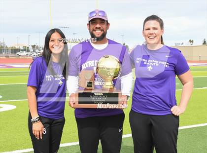 Thumbnail 1 in Notre Dame Prep vs. Campo Verde (AIA 5A Final - Awards) photogallery.