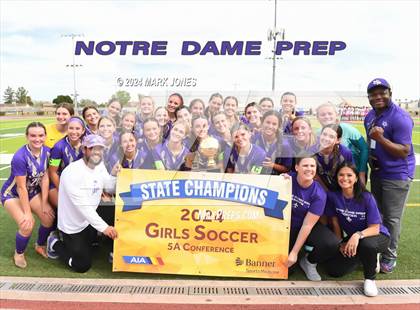 Thumbnail 3 in Notre Dame Prep vs. Campo Verde (AIA 5A Final - Awards) photogallery.