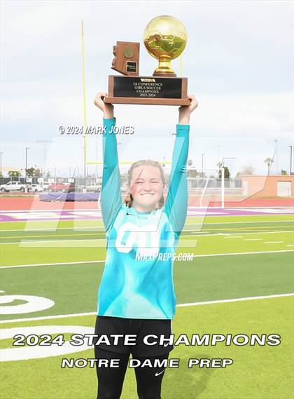 Thumbnail 3 in Notre Dame Prep vs. Campo Verde (AIA 5A Final - Awards) photogallery.