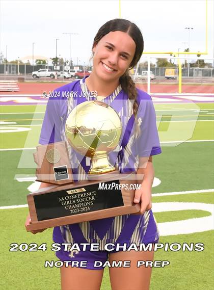 Thumbnail 3 in Notre Dame Prep vs. Campo Verde (AIA 5A Final - Awards) photogallery.