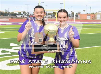 Thumbnail 1 in Notre Dame Prep vs. Campo Verde (AIA 5A Final - Awards) photogallery.