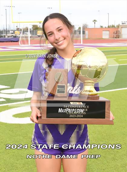 Thumbnail 2 in Notre Dame Prep vs. Campo Verde (AIA 5A Final - Awards) photogallery.