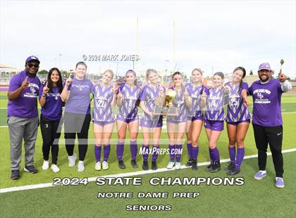 Thumbnail 1 in Notre Dame Prep vs. Campo Verde (AIA 5A Final - Awards) photogallery.