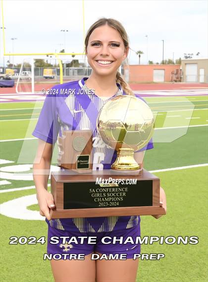 Thumbnail 1 in Notre Dame Prep vs. Campo Verde (AIA 5A Final - Awards) photogallery.