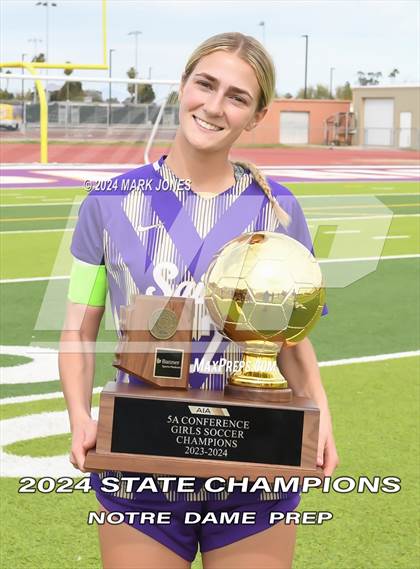 Thumbnail 3 in Notre Dame Prep vs. Campo Verde (AIA 5A Final - Awards) photogallery.