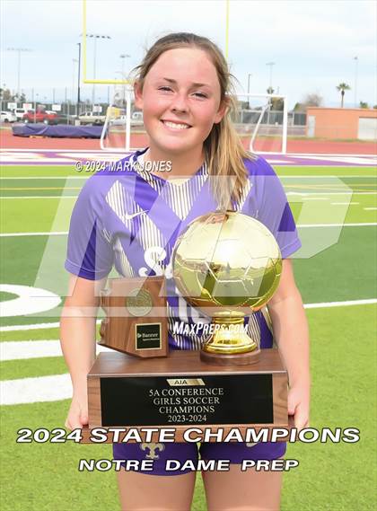 Thumbnail 3 in Notre Dame Prep vs. Campo Verde (AIA 5A Final - Awards) photogallery.