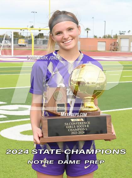 Thumbnail 1 in Notre Dame Prep vs. Campo Verde (AIA 5A Final - Awards) photogallery.