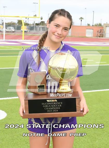 Thumbnail 3 in Notre Dame Prep vs. Campo Verde (AIA 5A Final - Awards) photogallery.