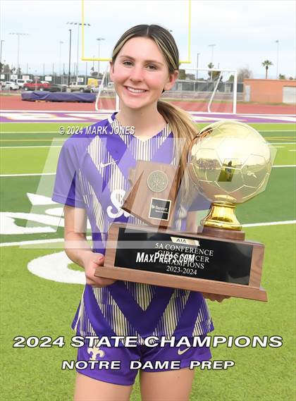 Thumbnail 2 in Notre Dame Prep vs. Campo Verde (AIA 5A Final - Awards) photogallery.