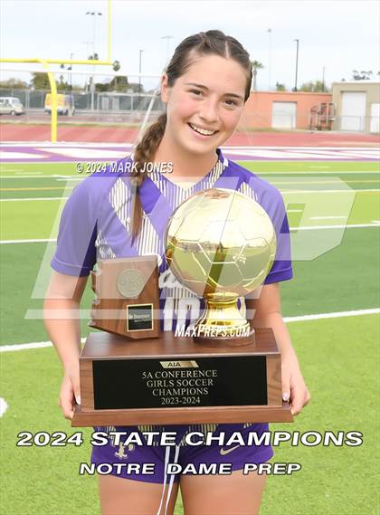 Thumbnail 2 in Notre Dame Prep vs. Campo Verde (AIA 5A Final - Awards) photogallery.