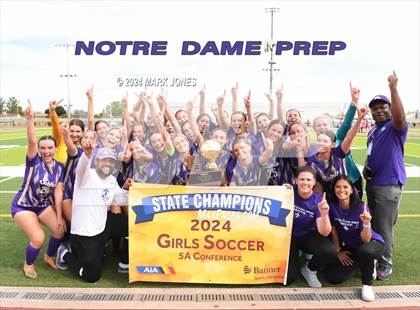 Thumbnail 2 in Notre Dame Prep vs. Campo Verde (AIA 5A Final - Awards) photogallery.